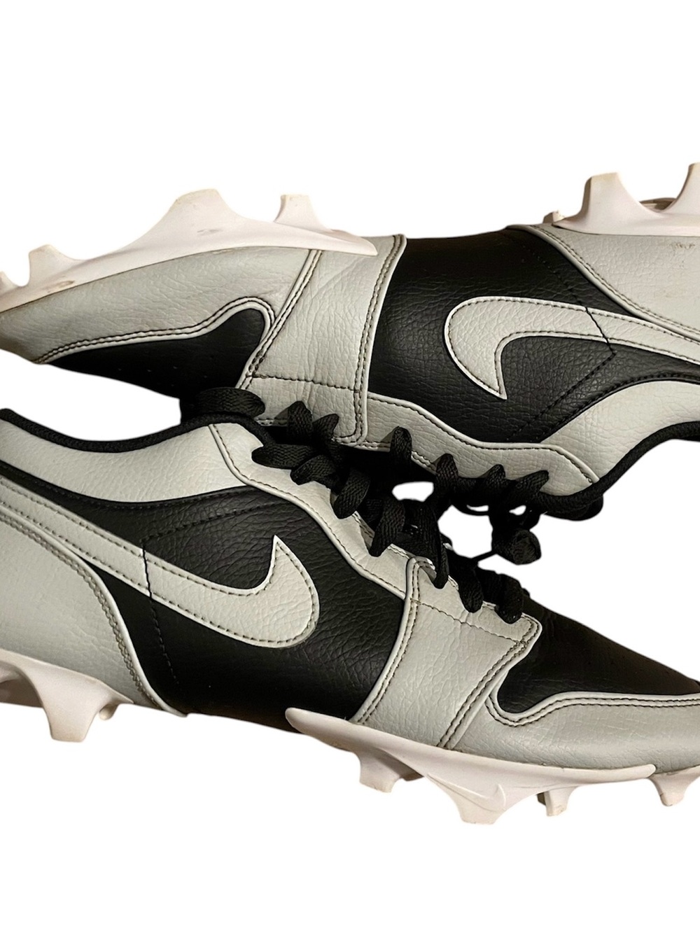 Nike Air Jordan 1 Low TD Shadow 2.0 Grey Football Cleats FJ6245-002 Size 11.5